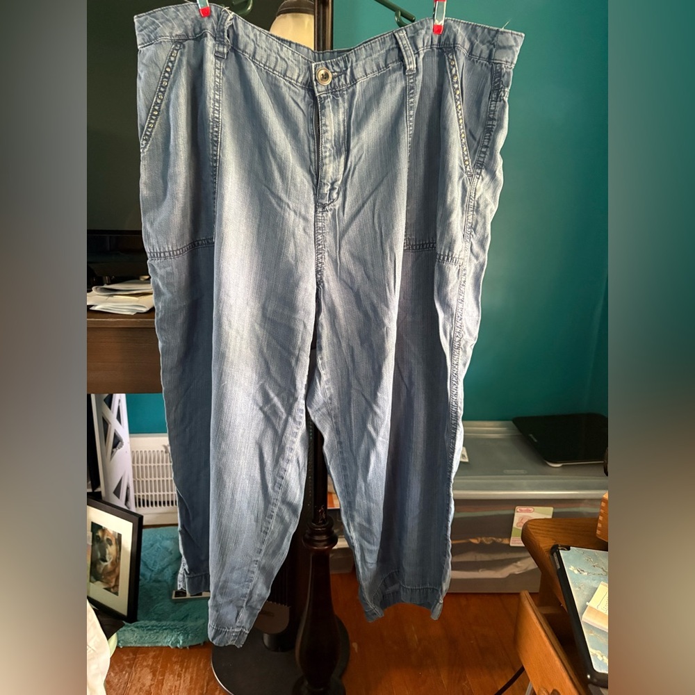 Style & Co. Light Blue Capris
